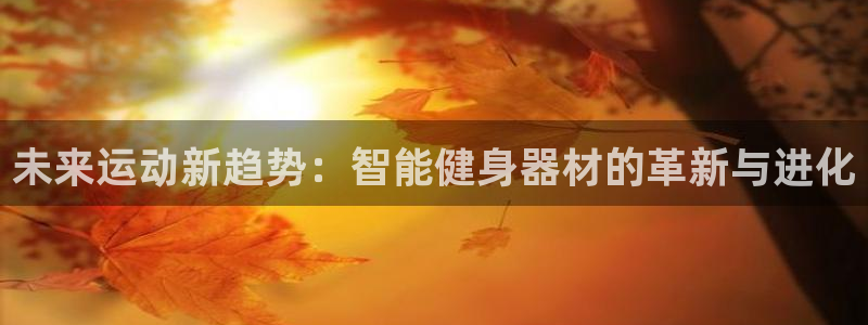 征途国际平台注册要钱吗：未来运动新趋势：智能健身器材