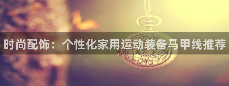 征途国际招商：时尚配饰：个性化家用运动装备马甲线推荐